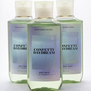 Bath & Body Works Body Wash Bundle CONFETTI DAYDREAM 3Pack NEW
